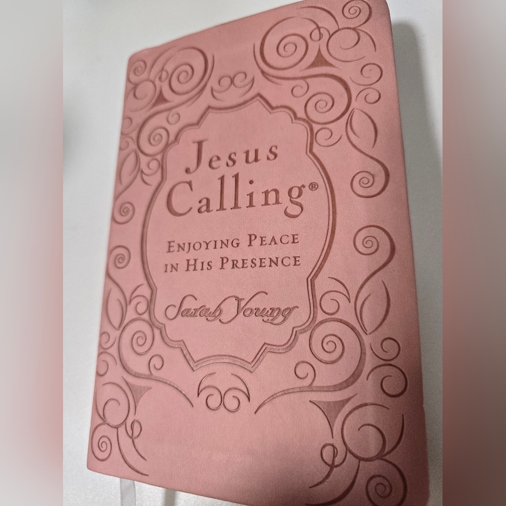 Pink Leather 'Jesus Calling' Devotional By Sarah Young
